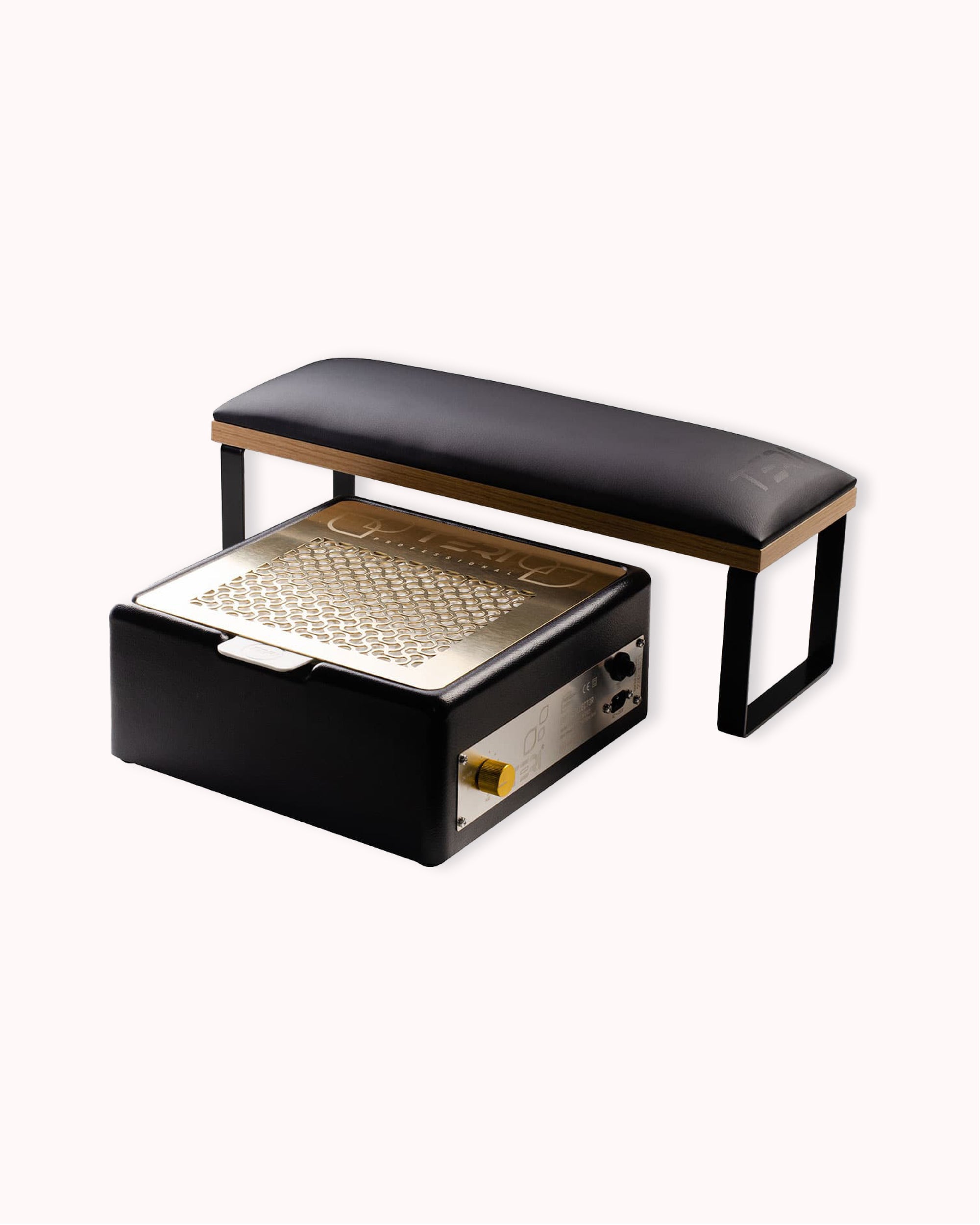Teri Armrest Loft L - Black & Wood