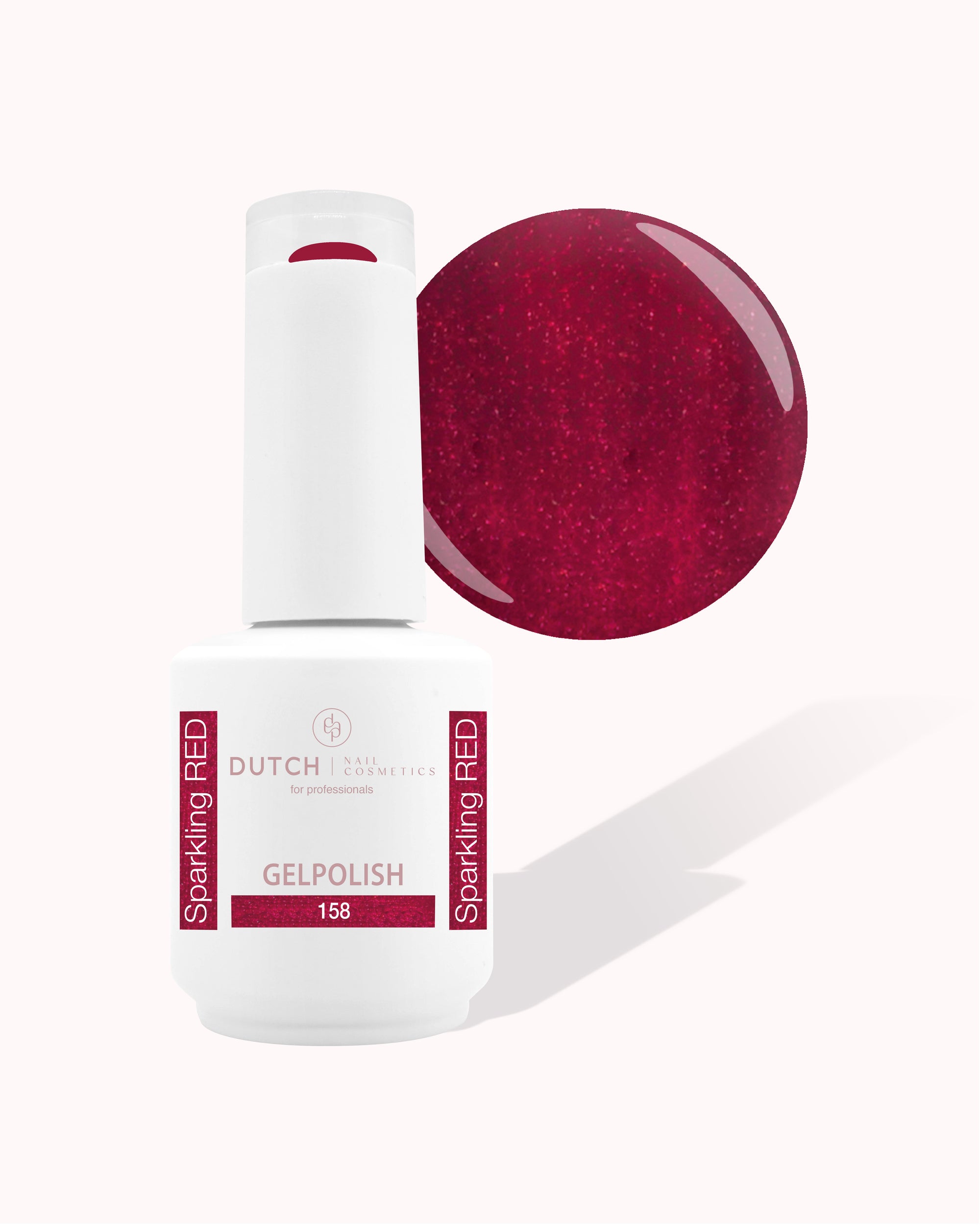 Gel Polish 158 - Sparkling Red